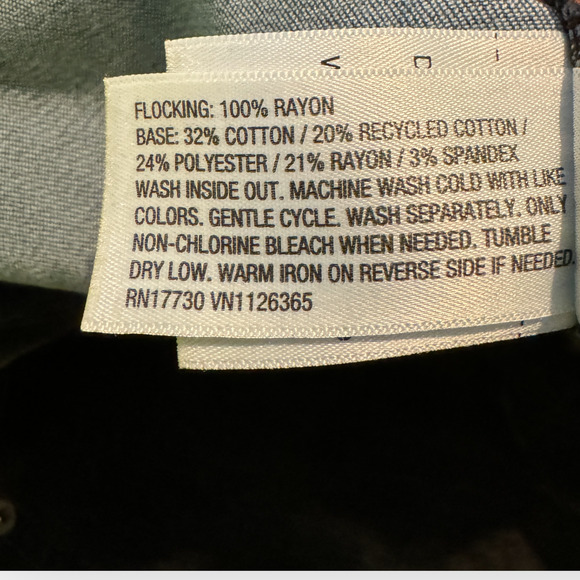 NEW 14 Universal Thread Jumpsuit Olive Zip Stretch Velvety Flocked Denim Stretch - Picture 11 of 16